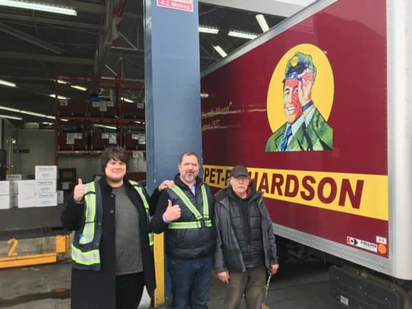 TR assist Vancouver Food Bank with delivery